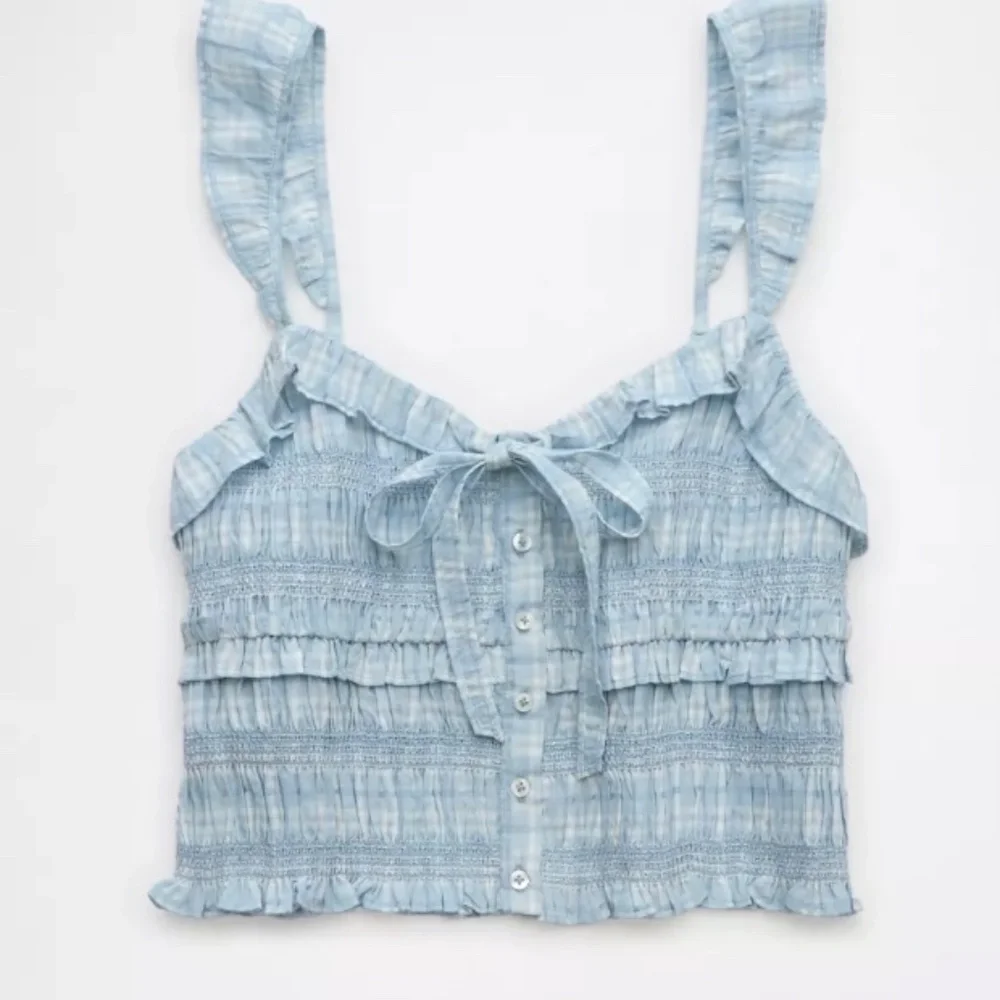 AE Smocked Ruffle Tank Top - Picture 3 of 4